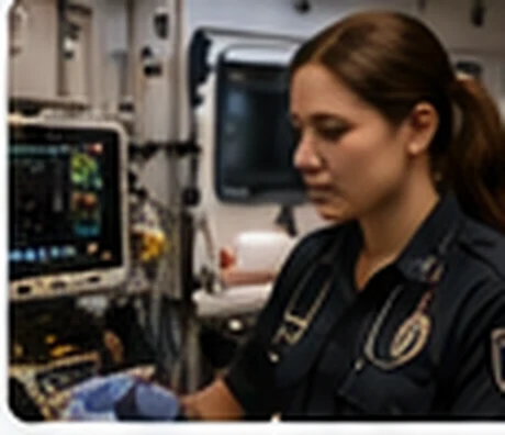 Clinician performing maternal assessment